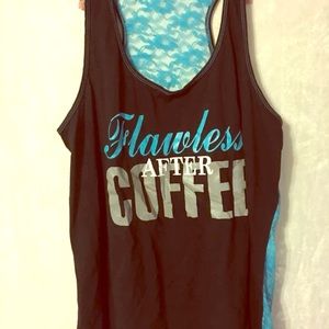 ‘Flawless after coffee’ sleep Tank